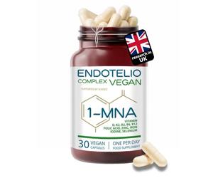 1-MNA Vegan Complex, NAD Supplement with D3, K2, B12, Iron & Folic Acid, The Vegan Multivitamin with NAD Support, Anti Ageing, Energy & Immune Health for Plant-Based Diets, 30 Capsules