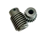 1 Module 5 to 1 Ratio Worm Gear Set 45 Steel 1M 20 Teeth Turbine Worm Pinion Transmission Machinery Accessories(10mm gear 8mm rod bore)