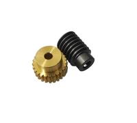 1 Module Turbine Reducer Set 8mm Steel Worm Rod Gear 1:12 1:30 1:50 1:60 Reduction Ratio Worm Gear Self Locking Assembly(25T 6MM BORE)