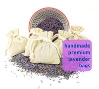 1 More Tree 5 Lavender Premium Filled Linen Bags Handmade Using Fresh Natural Fragrant Lavendar Ideal Potporri Gift