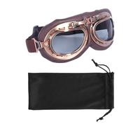 1 Motorcycle Goggle, 1 Goggle Storage Bag, Mountain Bike Goggles, Retro Dust Goggles, Hiking And Skiing Goggles