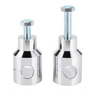 1 Motorcycle Handlebar Riser Clamp Kit for Cruisers & Choppers | Solid aluminium alloy construction with included mounting bolts - raise your 1" bars for a relaxed, upright posture on long
