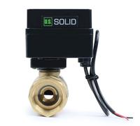 1" Motorised Ball Valve- Brass Electric Ball Valve, 9-36V AC/DC, 2 Wire Auto Return Setup, Normally Closed, G Threading by U.S. Solid