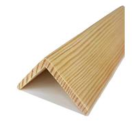 1 MTR Corner Pine Moulding End Cap Wood Trim Timber Edging Beading TMW Profiles (Pine Wood, 30x30 mm)
