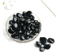 1 Natural Crystal Amethyst Rose Quartz Gravel Irregular Polishing Minerals Specimen Reiki Healing Stone Aquarium Home Decor-obsidian-100g