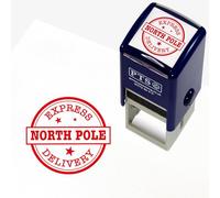 1 North Pole Express Delivery Christmas List Message Xmas Festive Children Pupils Note to Santa Claus School Stamper 25mm PTS Personalised