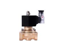 1" NPT Threaded Direct Acting Solenoid Valve IP65 Waterproof Normally Closed Brass Solenoid Valve with LED Power Indicator 24V 12V 220V 110V(NPT-380VAC-EPDM-SEAL)