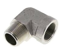 1'' NPT x 1'' NPT M/F Zinc plated Steel 90 deg Elbow Fitting 140 Bar - Hydraulic