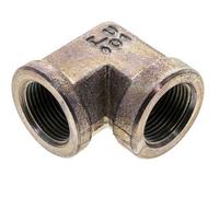 1'' NPT Zinc plated Steel 90 deg Elbow Fitting 140 Bar - Hydraulic
