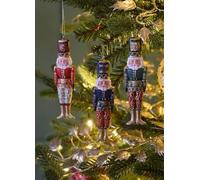 1 Nutcracker Bauble Christmas Decoration, Traditional Vintage Xmas Nutcracker Ornament, Christmas Nutcracker Figurine, Traditional Nut Cracker Statue, Nutcracker Christmas Tree Bauble (Green)