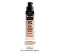 NYX Professional Makeup Can't Stop Won't Stop Full Coverage Foundation Full Coverage Foundation Shade 07 Natural 30 ml