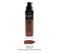 NYX Professional Makeup Can't Stop Won't Stop 24 Hour Foundation (Various Shades) - Chestnut