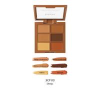 NYX Professional Makeup Conceal, Correct, Contour Palette, With Six Shades in Each Set, Creamy Textures, Shade: Deep