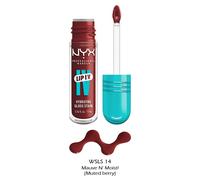 NYX Professional Makeup Lip IV Hydrating Gloss Stain, Lip Gloss, Up to 12HR Hydration, High Pigment, Wet Shine Finish, Mauve N' Moist