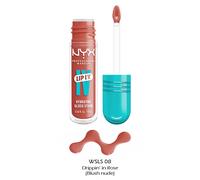 NYX Professional Makeup Lip IV Hydrating Gloss Stain, Lip Gloss, Up to 12HR Hydration, High Pigment, Wet Shine Finish, Drippin' In Rose
