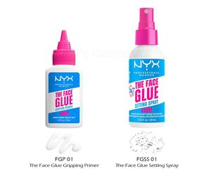 1 NYX The Face Glue Setting Spray & Gripping Primer Set "FGSS01 + FGP01" Joy's