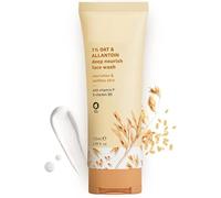 1% Oat & Allantoin Deep Nourish FA,ce Wash | with Vitamin F & B5 | Nourishes & Soothes Skin | Restores Skin Barrier | Non-Drying | 100% Vegan | 100ml