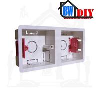 1 or 2 Gang Dry Lining Boxes Adjustable Lugs for Plasterboard walls.Various Size