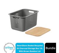 SmartStore - Bamboo Lid for Basket Recycled Storage Box