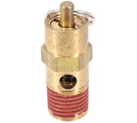 1 Over 4 Npt Brass Safety Relief Valve for Air Compressors - 125 Psi for 270 Psi Customizable Pressure Release Asme-Compliant Stainless Steel Spring Yellow Finish(200PSI)