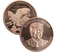 1 oz .999 Pure Copper Medallion, Copper, No Gemstone