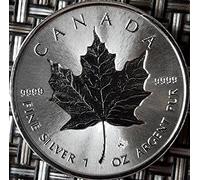 1 oz silver maple leaf 2021 individually packed in coin capsules