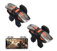 1 Paar Sechs Finger Mobile Game Controller, Mobile Game Trigger, Joystick Gaming Gadgets Kompatibel, L1r1 L2r2 4 Auslöser Handy, Empfindliche Smartphone Trigger Kompatibel für Pubg Cod Android Ios