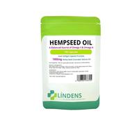 (1 Pack - 100 Capsules) Lindens Powerful Hemp Seed Oil 1000mg 100 Capsules Omega 3 6 Hempseed