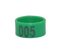 1 Pack/100 Chicken Digital Foot Rings, Automatic Snap-On Poultry Identification Rings, Numbered 001-100