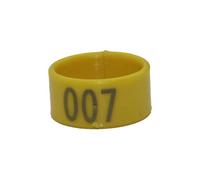 1 Pack/100 Chicken Digital Foot Rings, Automatic Snap-On Poultry Identification Rings, Numbered 001-100