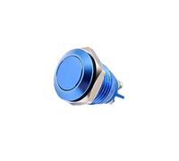1 Pack 16mm Momentary Push Button Switch Waterproof IP67 Switch for DIY Electronics Project (Blue)