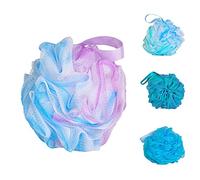 1 Pack 2.65oz Shower Loofah Bath Sponge Bath Mesh Pouf Shower Ball for Women and Men Skin Care (Purple)