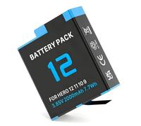 1 Pack 2000mAh Replacement Batteries for GoPro Hero 12 11 10 9, 3.85V 7.7Wh High-Capacity Li-ion Batteries, AHBDT-901D Compatible, Long-Lasting Power for Action Cameras