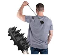 1 Pack 24-Inch Telescopic Back Scratcher with Dual-Sided Silicone Spiky Head, Extendable Portable Body Scratching Tool with Anti Slip Handle for Home Travel Camping