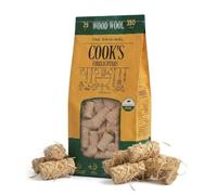 1 Pack 25pcs Cook's Wood Wool Firelighters, 350g - Natural Long Burning Fire Starters, Small Compact Pack for BBQ, Stoves and Campfire (1 Pack, 25pcs)