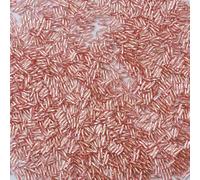 1 Pack 300pcs Glass Twisted Bugle Beads 2x6mm Sparkly Tube Loose Spacer Beads for Craft DIY Beading, Pink