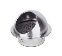 1 Pack 304 Stainless Steel Wall Vent Louver Grille Cover Multiple Sizes | Round Bull Nose Ventilation Cover with Insect Screen for Exhaust Duct(Specification 125mm)