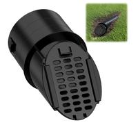 1 Pack 4" Drainage Grate Cover, Rain Diverter, Drainage Grate Yard Drain, Drain Emitter for Sump Pump Discharge & Downspout Extensions, Fit 4" SCH 40, 4" SDR 35, 4" & 3" Corrugated Pipe-Black