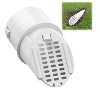 1 Pack 4" Gutter Downspout Extensions, Rain Diverter, Drainage Grate Yard Drain Emitter for Sump Pump Discharge & Downspout Extensions, Fit 4" SCH 40, 4" SDR 35, 4" & 3" Corrugated Pipe-White