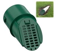 1 Pack 4" Slope Drainage Grate Cover, Rain Diverter, Drainage Grate Yard Drain, Drain Emitter for Sump Pump Discharge & Downspout Extensions, Fit 4" SCH 40, 4" SDR 35, 4" & 3" Corrugated Pipe-Green
