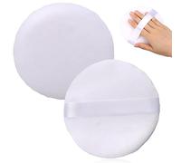 1 Pack 5” Large Powder Puff for Face Powder,Ultra Soft Powder Puff Washable Loose Powder Puff Round Blending Sponge Puff Setting Powder Puff Body Powder Puff for Face Makeup Loose Powder Foundation