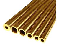 1-Pack 50cm Brass Round Tube, 12mm OD 0.5/1/1.5/2/3mm Wall Thickness H62 Brass Seamless Tubing for Construction/Machining/DIY Crafting, Metal Straight Pipe(ID 6MM OD 12MM)