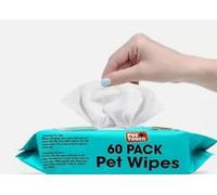 1 Pack (60 wipes) Pet Cleaning Wet Wipes Hygiene Dog Puppy Cat Rabbit Ear Paws Walk Outdoor