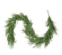 1 Pack 6FT Artificial Norfolk Pine Garland, Realistic Real Touch Winter Greenery Garland for Christmas Mantle, Fireplace, Table, Wall, Indoor Outdoor Holiday Decorations Gift (1, 6FT)