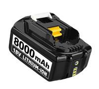 1 Pack 8.0Ah 18-Volt Replacement for Makita 18V battery, Compatible with Makita Lithium 18V Batteries BL1860 BL1840 BL1830 BL1820 BL1815 BL1835 BL1845, with LED Indicator (8.0Ah-1Pcs)