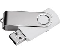 1-Pack 8GB ACU-USB USB 2.0 Type-A White Twister (Swivel) - 10-Year UK Warranty - Thumb Drive Pen Drive Memory Stick USB Drive USB Stick LED Indicator Duplication-Grade (AAA Grade Components)