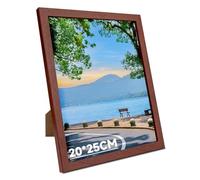 1 Pack 8x10 Picture Frame,Gallery 8x10 Frame Display Picture 20x25cm,Engineered Wood 8 x 10 Photo Frame with HD Plexiglass,Photo Collage Frame for Wall Hanging and Tabletop Display,Red Wood