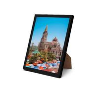1 Pack A5 Picture Frames, Photo Frames A5 (21 x 14.8cm), Black Frame with Mount & Perspex Window, Modern Picture Frame for Wall Mount and Tabletop Display