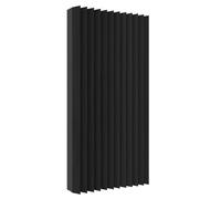 1 Pack Acoustic Foam Panels, 48 x 24 x 2" Sound Proof Foam High Density Studio Wedge Tiles Fire Resistant Acoustic Panels for Home Office, Recording Room, Studio (Black, Black 1 Pack)