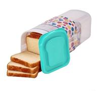 1 Pack Airtight Bread Box with Transparent Lid, Plastic Storage Container for Sandwiches Rolls Bagels, Keeps Baked Goods Fresh, Kitchen Organizer for Home Counter, Green(Green)